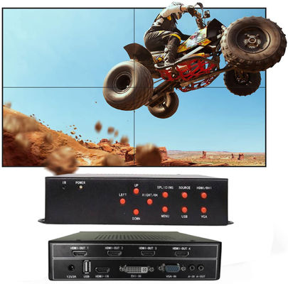 1 em 4 para fora do controlador video 2x2 da parede da multi tela da tevê do LCD com 8 modos da parede