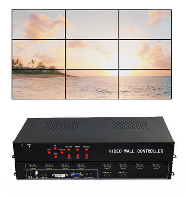 CE Rohs 1 do FCC em 9 PARA FORA do controlador video With da parede da tevê da matriz video 3x3 9 telas