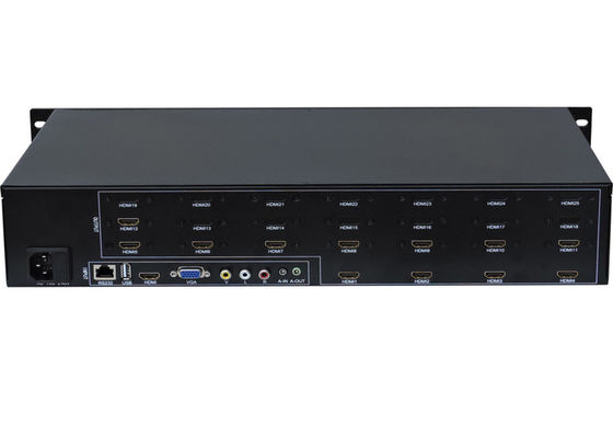Controle video de With RS232 do controlador da matriz da parede de Hdmi 2x2 3x4 2x6 2x5 LCD para uma emenda de 12 tevês