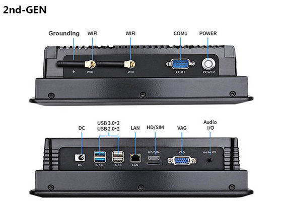 PC Industrial com Tela Sensível ao Toque de 8 Polegadas Aprovado pela CE RoHS com Design de PC Industrial à Prova d'Água IP65