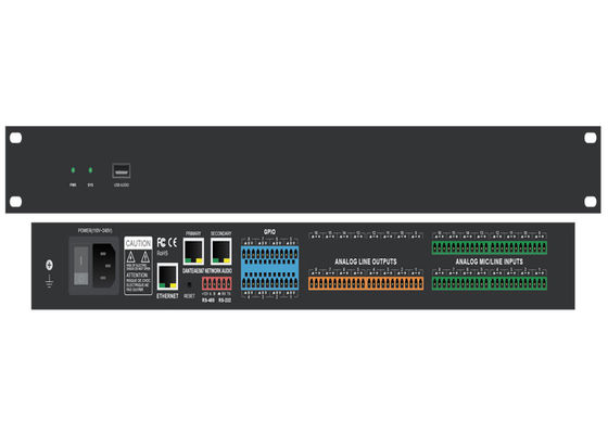 dsp digital audio do controlador de volume do monitor do estúdio da rede do dante