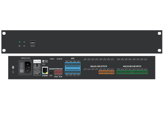 Controlador de áudio Dante de 12 canais