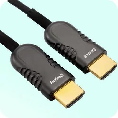 Suporte de resolução 4K para conectividade de longa distância por cabo de fibra óptica HDMI 2.0
