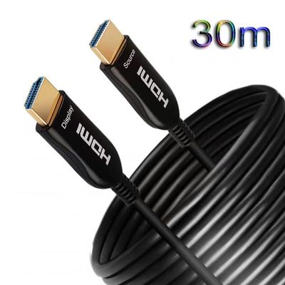Transmissão de Vídeo Cristalina de Longa Distância 4K/8K Cabo HDMI de Fibra Óptica e Cabo HDMI Óptico Ativo