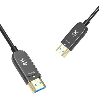 Cable HDMI de fibra de alta velocidade Ultra HD 4K 60Hz, leve e estável transmissão de sinal