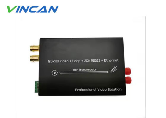 Extensor SDI 12G profissional com 4K em tempo real, áudio e dados via fibra