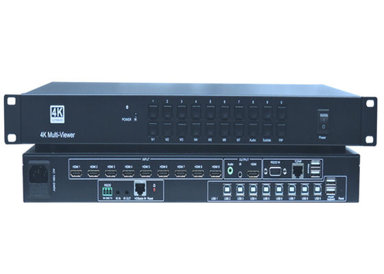 Agulheiro sem emenda de Winlink WL-0901M 9x1 4K HDMI com Multiview e Scaler