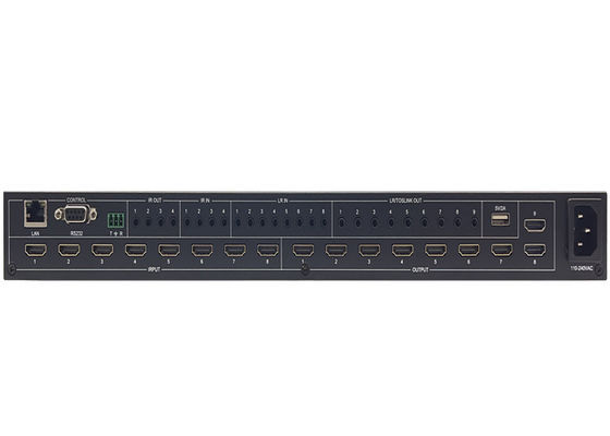 6x6 8k 8 x 8 Hdmi Matrix Switcher Hdmi Matrix 18 Gbps Conectividade contínua
