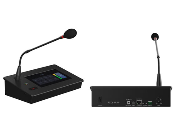 Sistema de Microfone Dante para Chamadas Microfone Touch Screen Microfone para Chamadas | Solução de Controle Baseada na Web