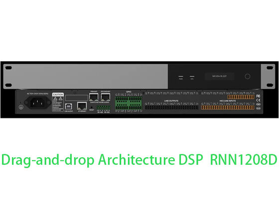 DSP para Sala de Conferências Processador de Áudio Digital Matriz de Áudio Dante | Operação Estável com Hot Backup