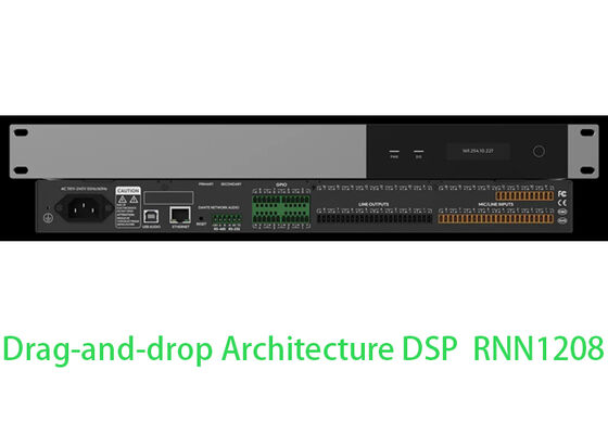 DSP Processador de Áudio 12x8 DSP Processador Conferência DSP Processador