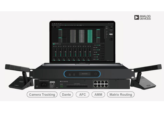 Console de Mixagem de Áudio em Rede VINCAN NMC100D com 32x32 Canais Dante, Mixagem Automática de Microfones e 8 Interfaces PoE++