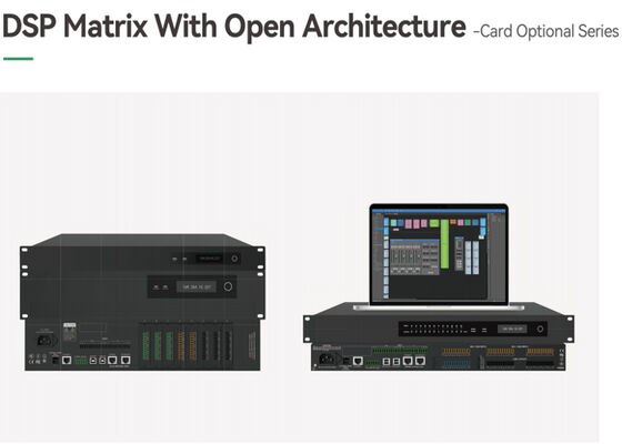VINCAN Modular Audio DSP Matrix com Arquitetura Aberta, 64x64 Network Audio e Modular I / O Cards