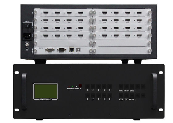 16 controlador video da parede do canal HDMI com o 4x4, o 3x2, o 3x3 e o feito-à-medida apoiados