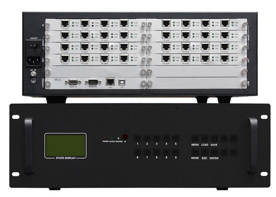 16 em 16 para fora do hdmi video do porto 2x2 3x3 de With HDBaseT do controlador da parede da matriz HDMI