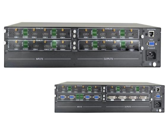 8 entrado e 8 controle video da Web do apoio do agulheiro da matriz da saída HDMI e RS-232, controle dos ethernet