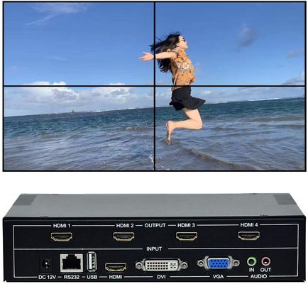 controlador video sem emenda video da parede do controlador 2x2 3X3 lcd da parede de 1x2 1x3 2x1 3x1