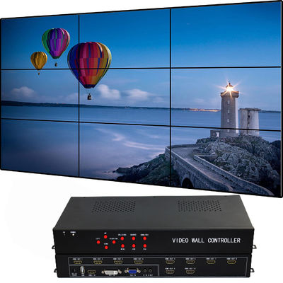 1 em 9 para fora do CE video do controlador With 2x2 2x3 3x2 4x1 4x2 3x3 e do RoHS da parede de HDMI LCD FCC