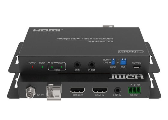 18Gbps 2,0 vídeo HDMI sobre o prolongamento da fibra com extração audio