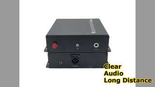 Canal conversor de áudio de fibra óptica